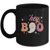 Groovy Ghost Halloween Hey Boo Trendy Halloween Ceramic Mug