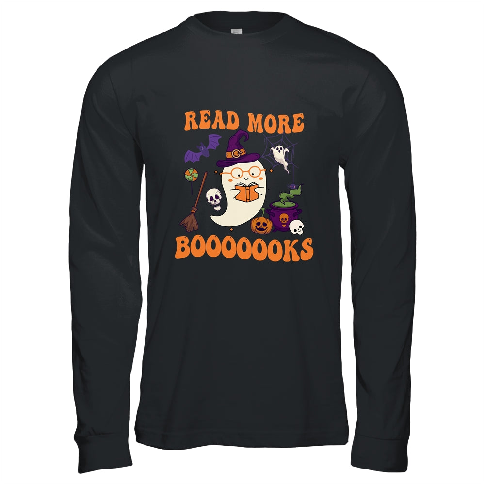 Groovy-Halloween-Read-More-Books-Cute-Boo-Read-A-Book-Unisex-T-Shirt-For-Adult-Kids-1 Groovy Halloween Read More Books Cute Boo Read A Book Unisex T Shirt For Adult Kids 1