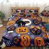 Halloween Black Cats Bedding Set Bedroom Decor