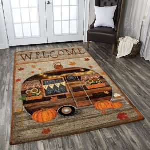 Halloween Camper Rug Carpet Floor Decor