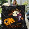 Halloween Camping Personalized Custom Name Date Fleece Blanket