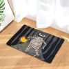 Halloween Cat Skull Pumpkin Doormat Welcome Mat
