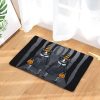 Halloween Cat Skull Pumpkin Doormat Welcome Mat