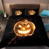 Halloween D Pumpkin Lantern Bedding Set Bedroom Decor