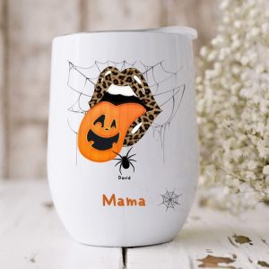 Halloween Fall Grandma Mom Wine Tumbler - Funny Halloween Gifts