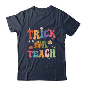 Halloween Groovy Trick Or Teach Funny Teacher Custome Unisex T Shirt For Adult Kids 2