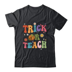 Halloween Groovy Trick Or Teach Funny Teacher Custome  Unisex T-Shirt For Adult & Kids