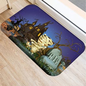 Halloween Horror Castle Doormat Welcome Mat