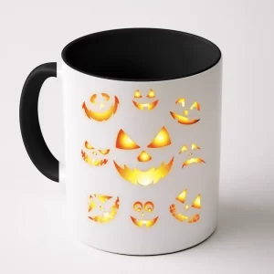 Halloween Jack O'Lantern Pumpkin Faces Coffee Mug