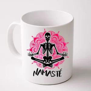Halloween Namaste Skeleton Coffee Mug