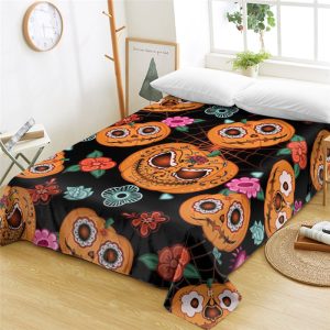 Halloween Pumpkin  Bedding Set Bedroom Decor