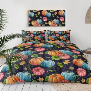 Halloween Pumpkin Bedding Set Bedroom Decor