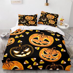 Halloween Pumpkin Bedding Set Full & Pillowcase