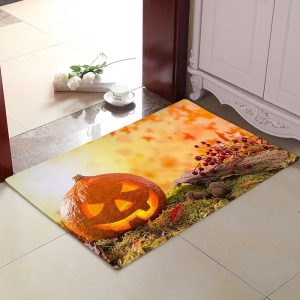 Halloween Pumpkin Doormat Welcome Mat