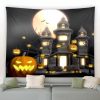 Halloween Pumpkin House Garden Tapestry