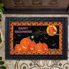 Halloween Pumpkin Patch Friends Doormat Welcome Mat