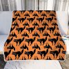 Halloween Scared Cat Fleece Blanket