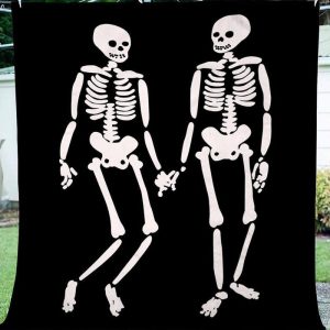 Halloween Skull Gift Fleece Blanket