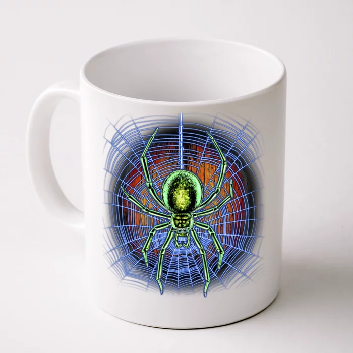 Halloween Spiderweb Creepy Spider Coffee Mug