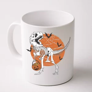 Halloween TRex Dinosaur Skeleton Coffee Mug