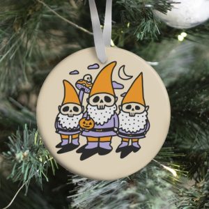 Happy Hall-Gnome-Ween (Halloween Gnomes) Ornament