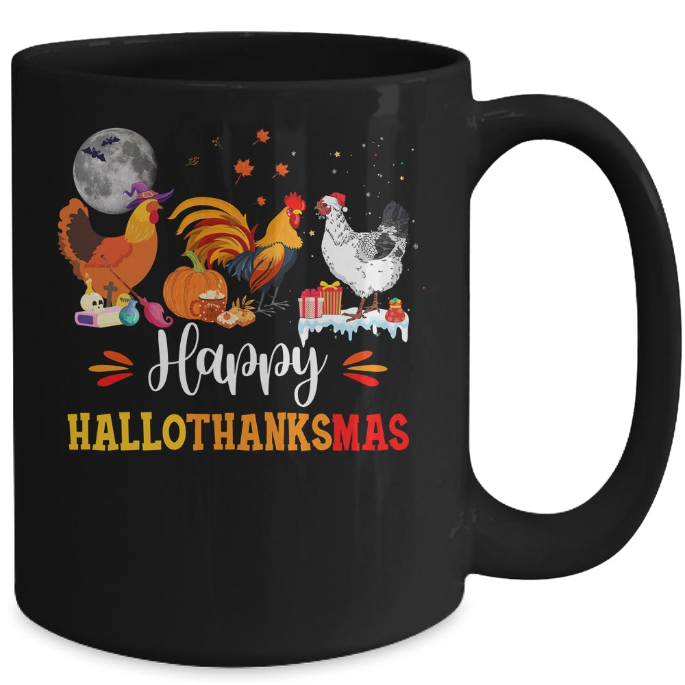 Happy-Hallothanksmas-Chicken-Xmas-Thanksgiving-Halloween-Ceramic-Mug-3 Happy Hallothanksmas Chicken Xmas Thanksgiving Halloween Ceramic Mug 3