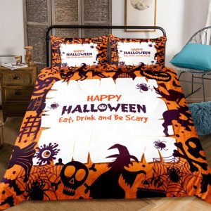 Happy Halloween Bedding Set Bedroom Decor