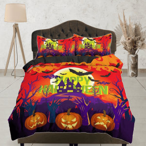 Happy Halloween Castle Full Size Bedding & Pillowcase