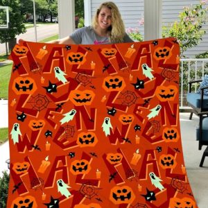 Happy Halloween Gift Fleece Blanket