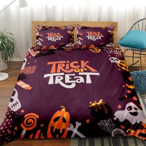Happy Halloween Trick Or Treat Bedding Set Bedroom Decor