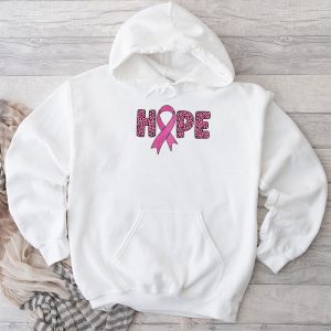 Hope Pink Ribbon Leopard Sunflower Breast Cancer Awareness Hoodie