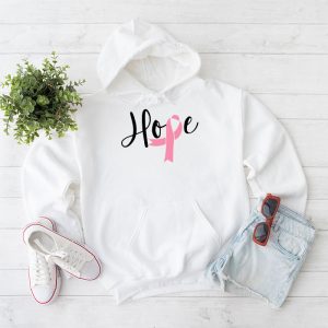 Hope Pink Ribbon Leopard Sunflower Breast Cancer Awareness Hoodie 2 1