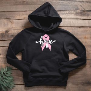 Hope Pink Ribbon Leopard Sunflower Breast Cancer Awareness Hoodie 2 2