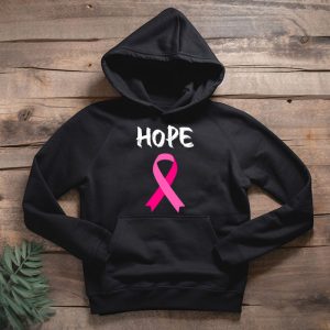 Hope Pink Ribbon Leopard Sunflower Breast Cancer Awareness Hoodie 2 4