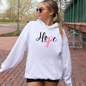 Hope Pink Ribbon Leopard Sunflower Breast Cancer Awareness Hoodie 2 6