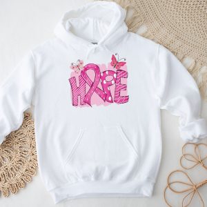 Hope Pink Ribbon Leopard Sunflower Breast Cancer Awareness Hoodie 3 3