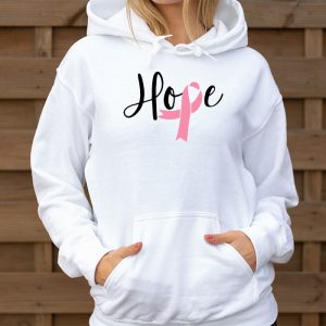 Hope Pink Ribbon Leopard Sunflower Breast Cancer Awareness Hoodie 3 6