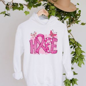 Hope Pink Ribbon Leopard Sunflower Breast Cancer Awareness Hoodie 4 3