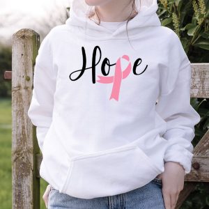 Hope Pink Ribbon Breast Cancer Awareness Leopard Sunflower Hoodie 2