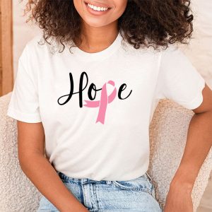 Hope Pink Ribbon Leopard Sunflower Breast Cancer Awareness T Shirt 2 1