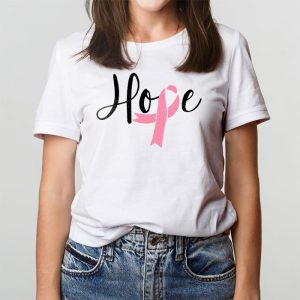 Hope Pink Ribbon Leopard Sunflower Breast Cancer Awareness T Shirt 3 1