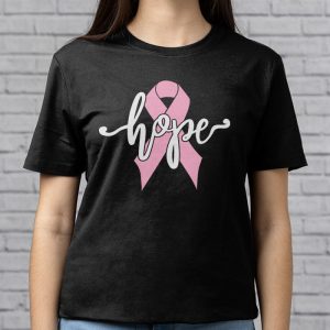 Hope Pink Ribbon Leopard Sunflower Breast Cancer Awareness T Shirt 3 2