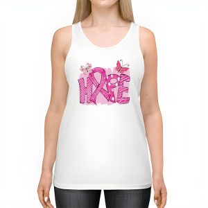 Hope Pink Ribbon Leopard Sunflower Breast Cancer Awareness Tank Top 2 3