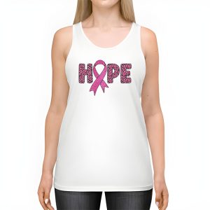 Hope Pink Ribbon Leopard Sunflower Breast Cancer Awareness Tank Top 2