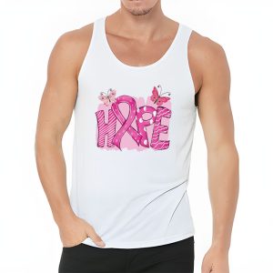 Hope Pink Ribbon Leopard Sunflower Breast Cancer Awareness Tank Top 3 3