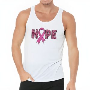 Hope Pink Ribbon Leopard Sunflower Breast Cancer Awareness Tank Top 3