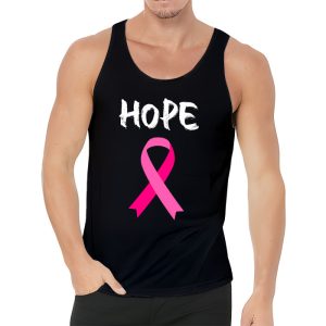 Hope Pink Ribbon Leopard Sunflower Breast Cancer Awareness Tank Top 3 4