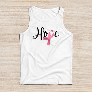 Hope Pink Ribbon Leopard Sunflower Breast Cancer Awareness Tank Top