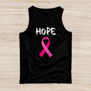 Hope Pink Ribbon Leopard Sunflower Breast Cancer Awareness Tank Top