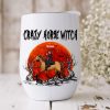 Horse Custom Wine Tumbler Crazy Horse Witch Gift Hallowen
